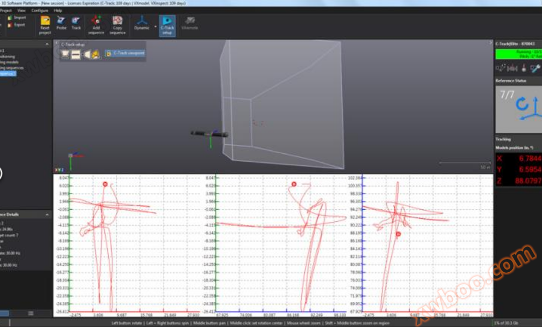 VXTRACK: Portable 3D Measurement Dynamic Tracking Software Module